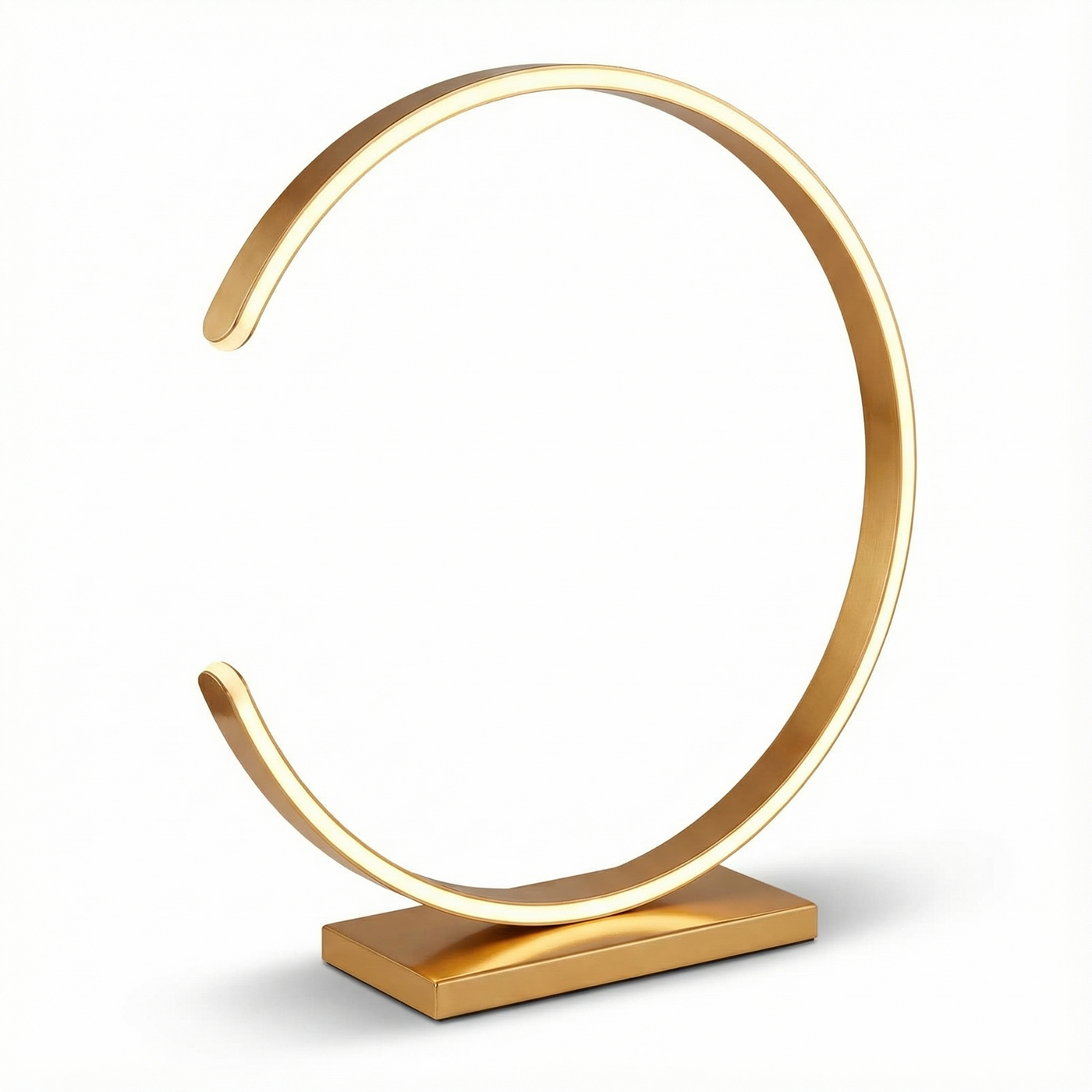 Goldene Metall-Tischlampe für Schlafzimmer – Arcenciel