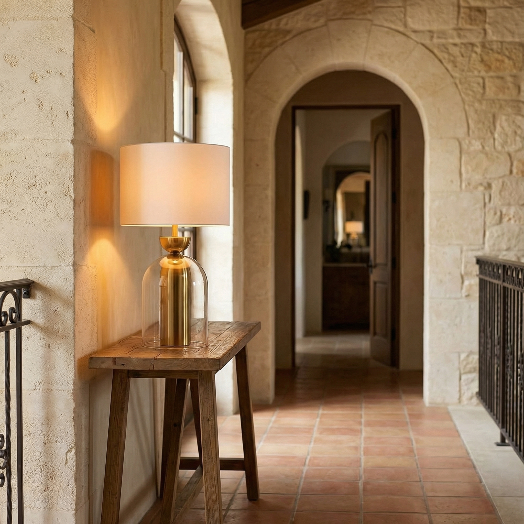 Lampe à poser Lueur d’Ambre vue détail | Luxarmonie