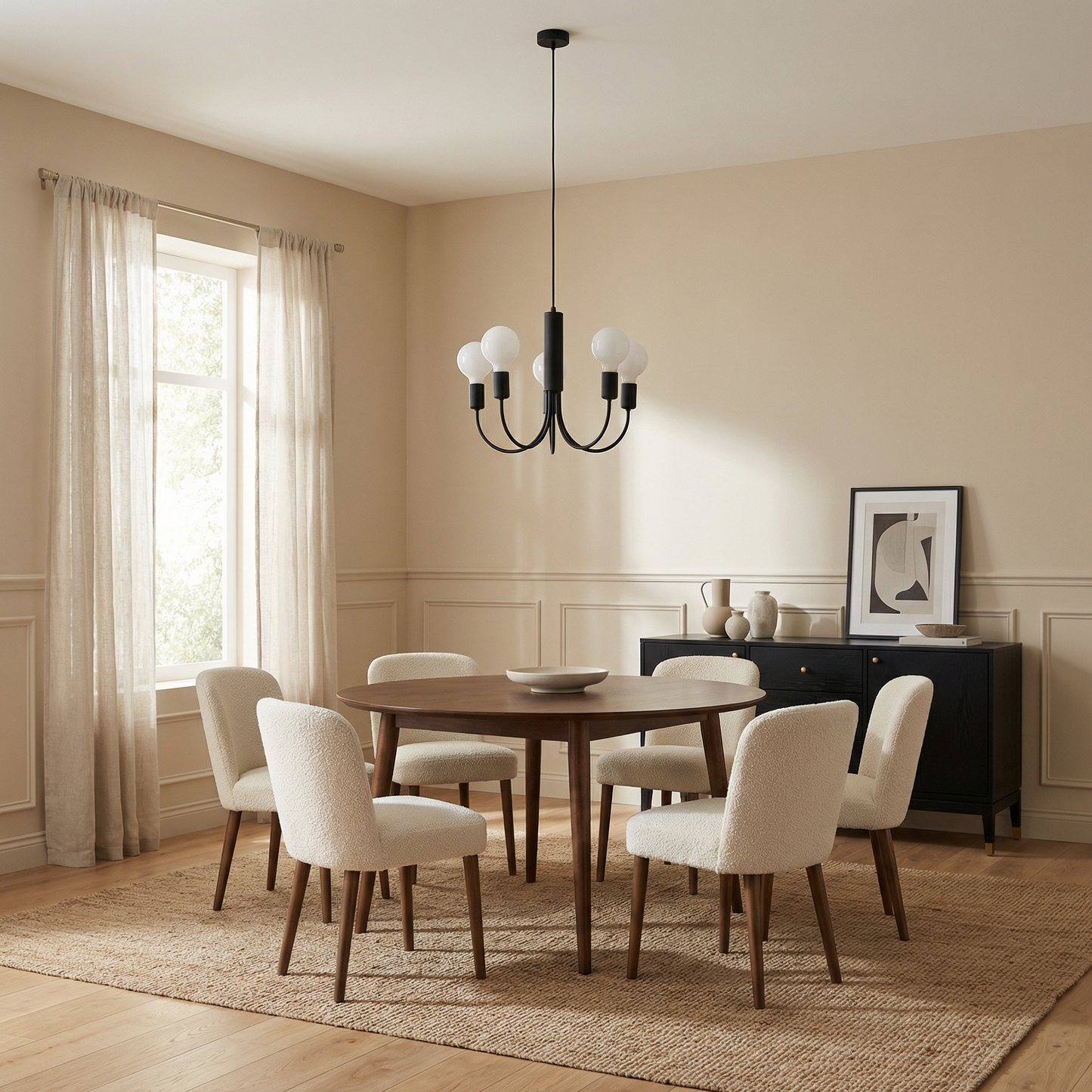 Lustre modèle Orfeyra vue ambiance | Luxarmonie