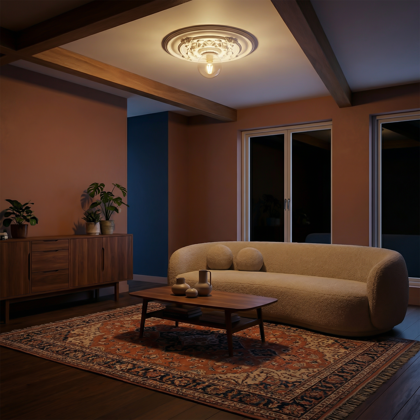 Plafonnier Orluna vue détail | Luxarmonie