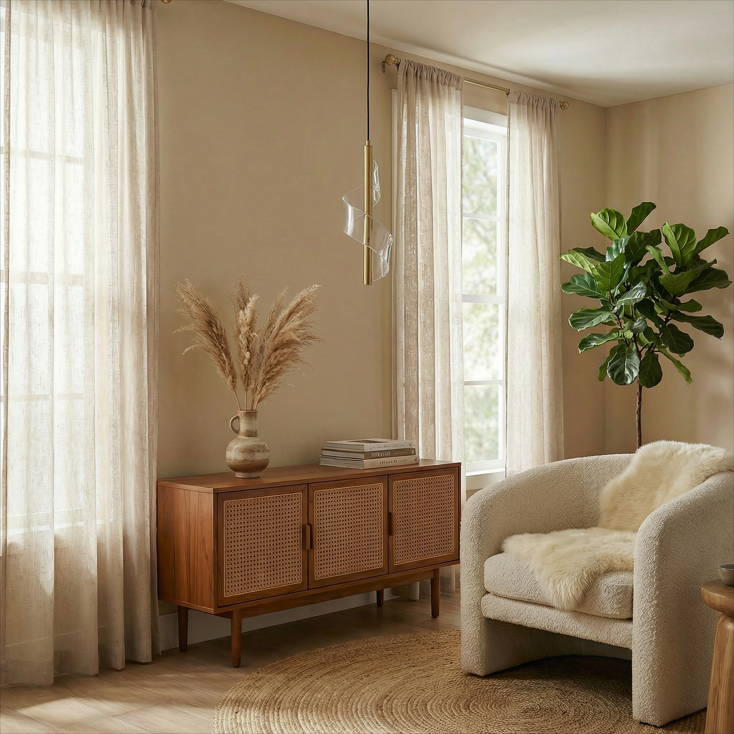 Suspension Éclipse Noire vue ambiance | Luxarmonie