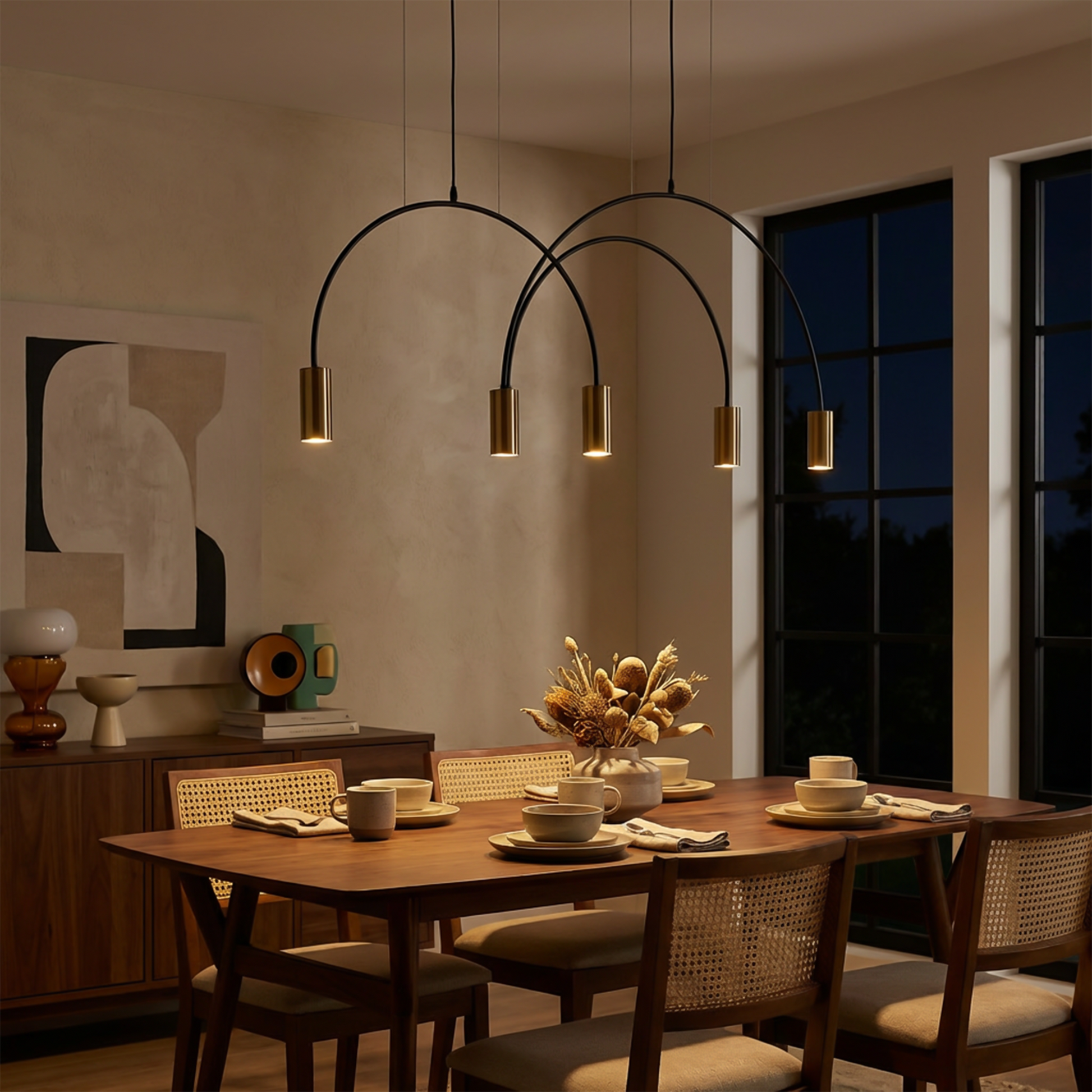 Plafonnier Contemporain Courbes Modernes et Installation Simple – Zeno