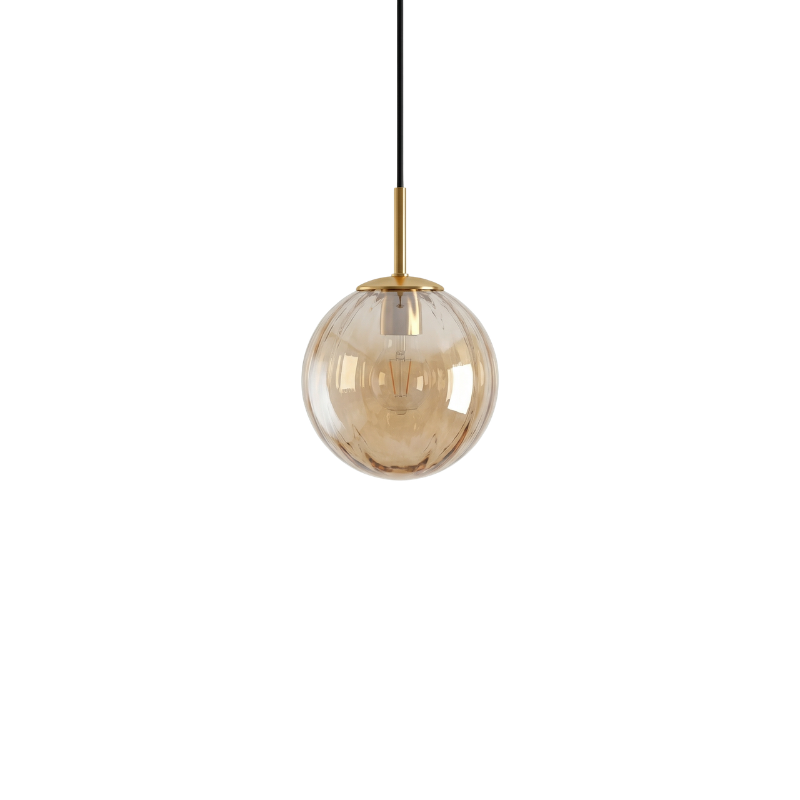 Suspension Élégante à Boule de Verre Lumière Douce – ColorLine