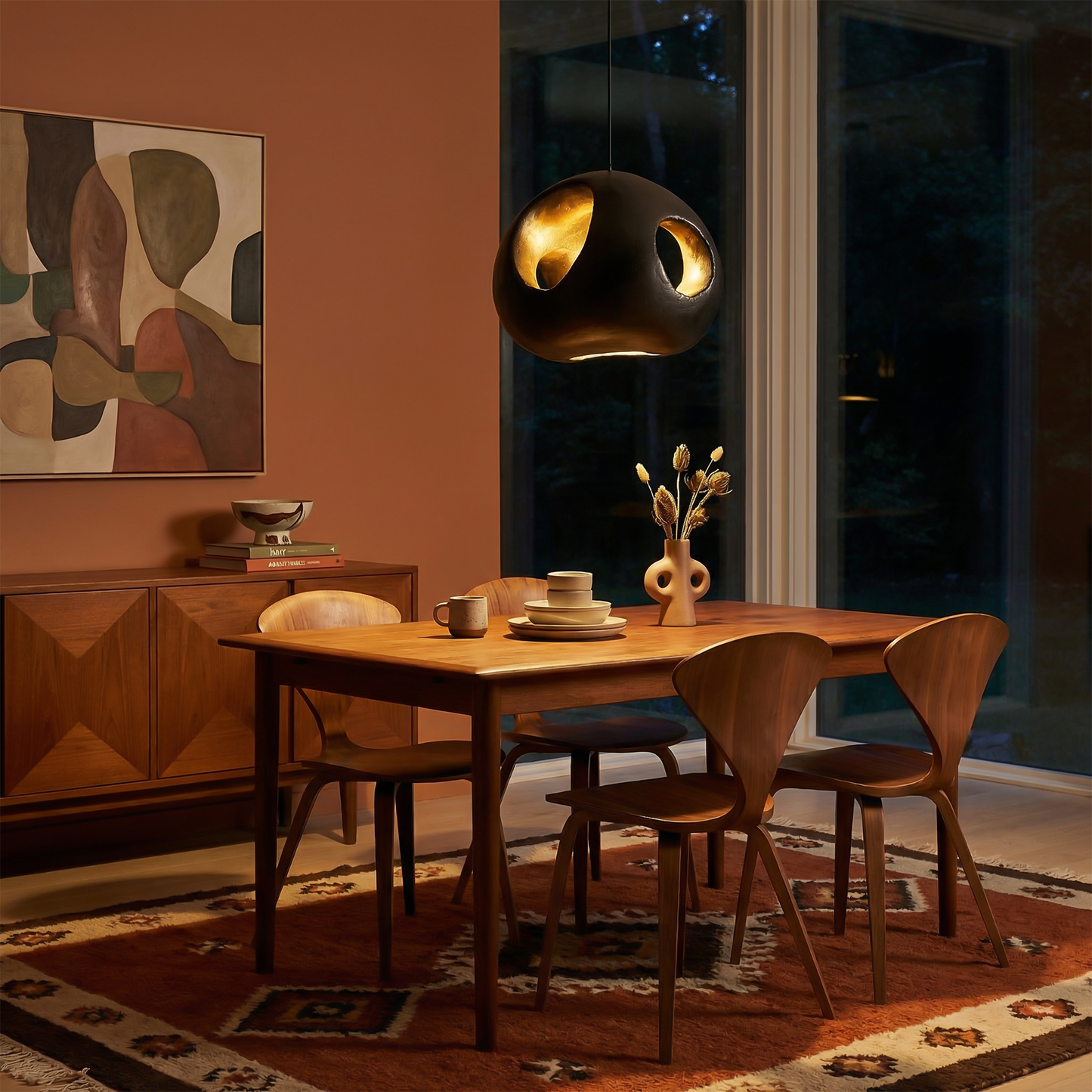 Suspension Lueur Obsidienne vue détail | Luxarmonie