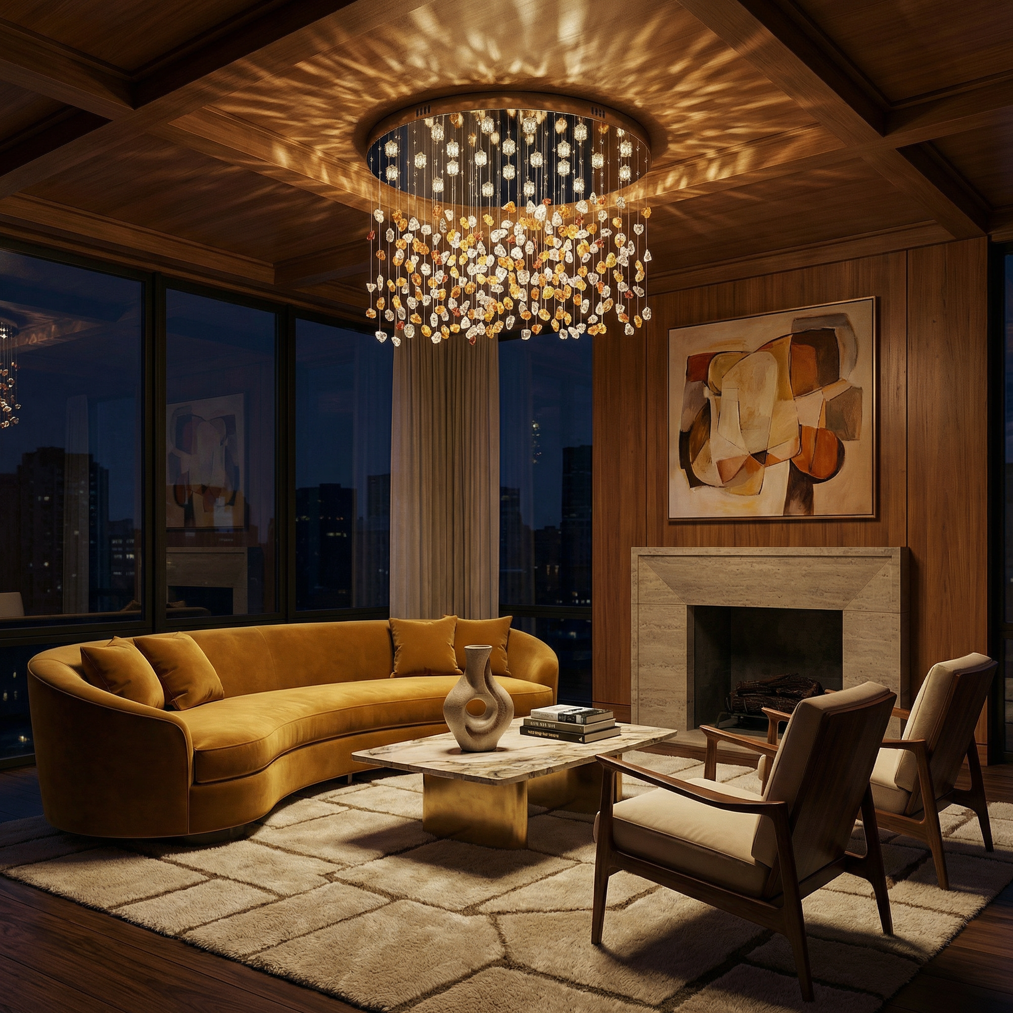 Moderne Kristal Kroonluchter voor Woonkamer – Cristallisea