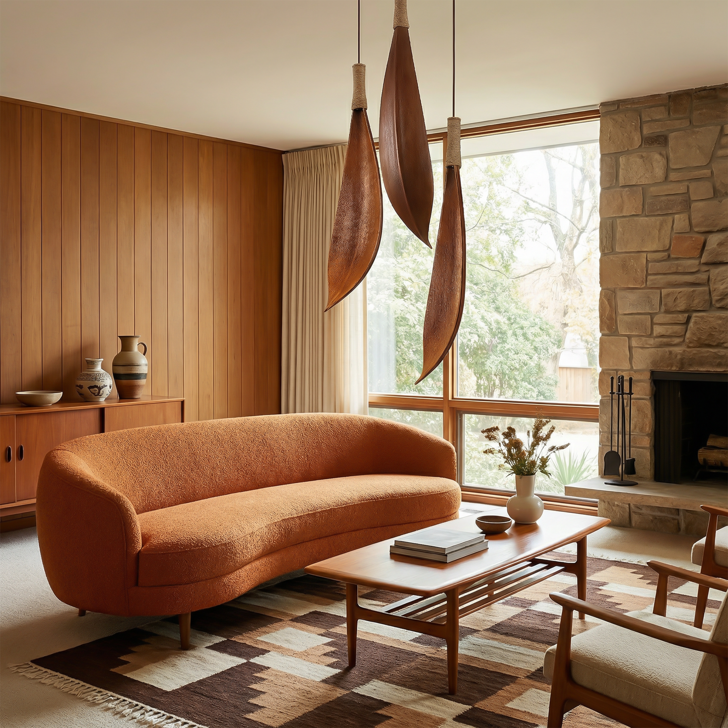 Hanglamp in hout Wabi-Sabi – Mirael