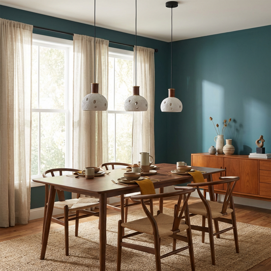 Suspension Sculpturale Finition Texturée Lumière Enveloppante – Halo