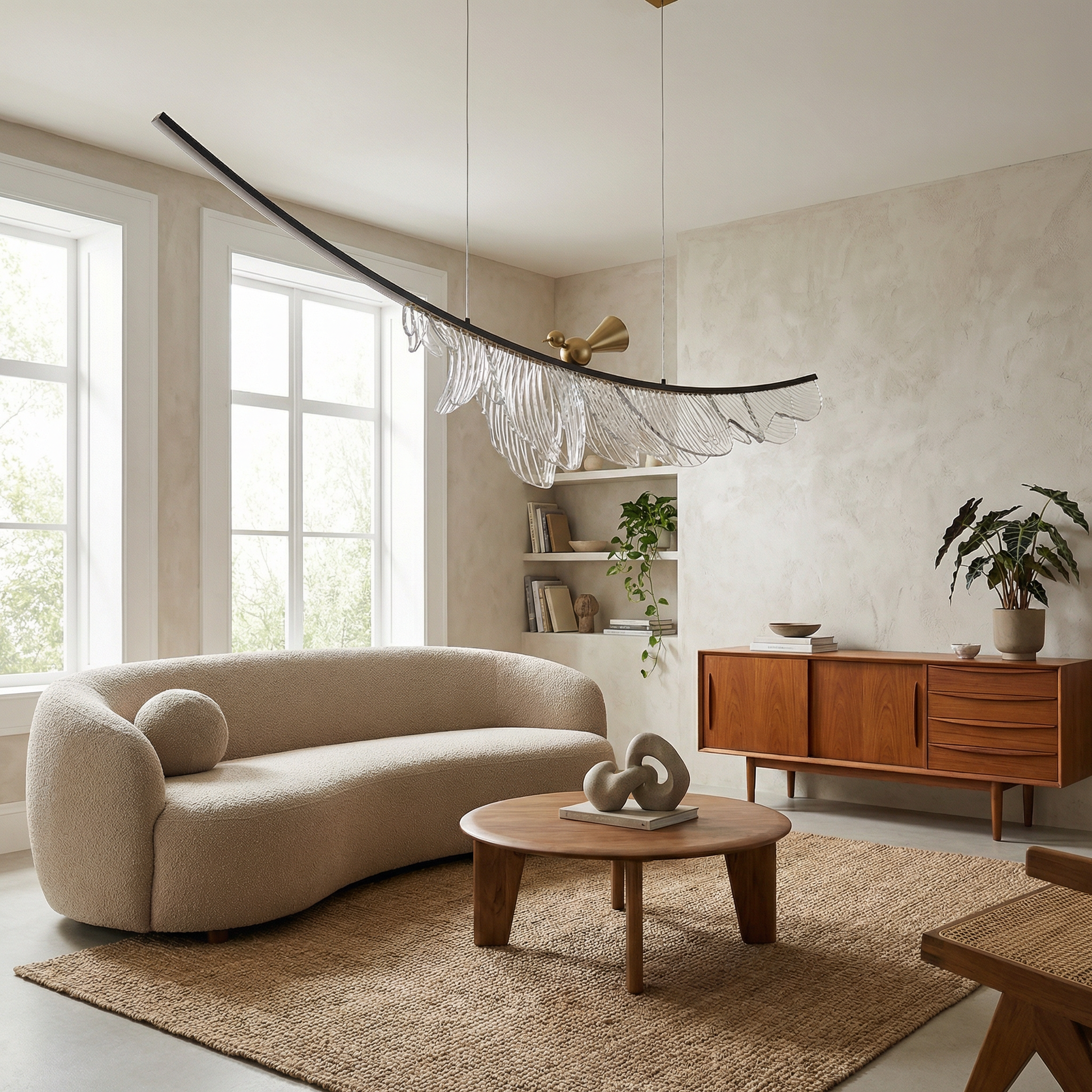 Modern metalen hanglamp voor eetkamer – Arionel