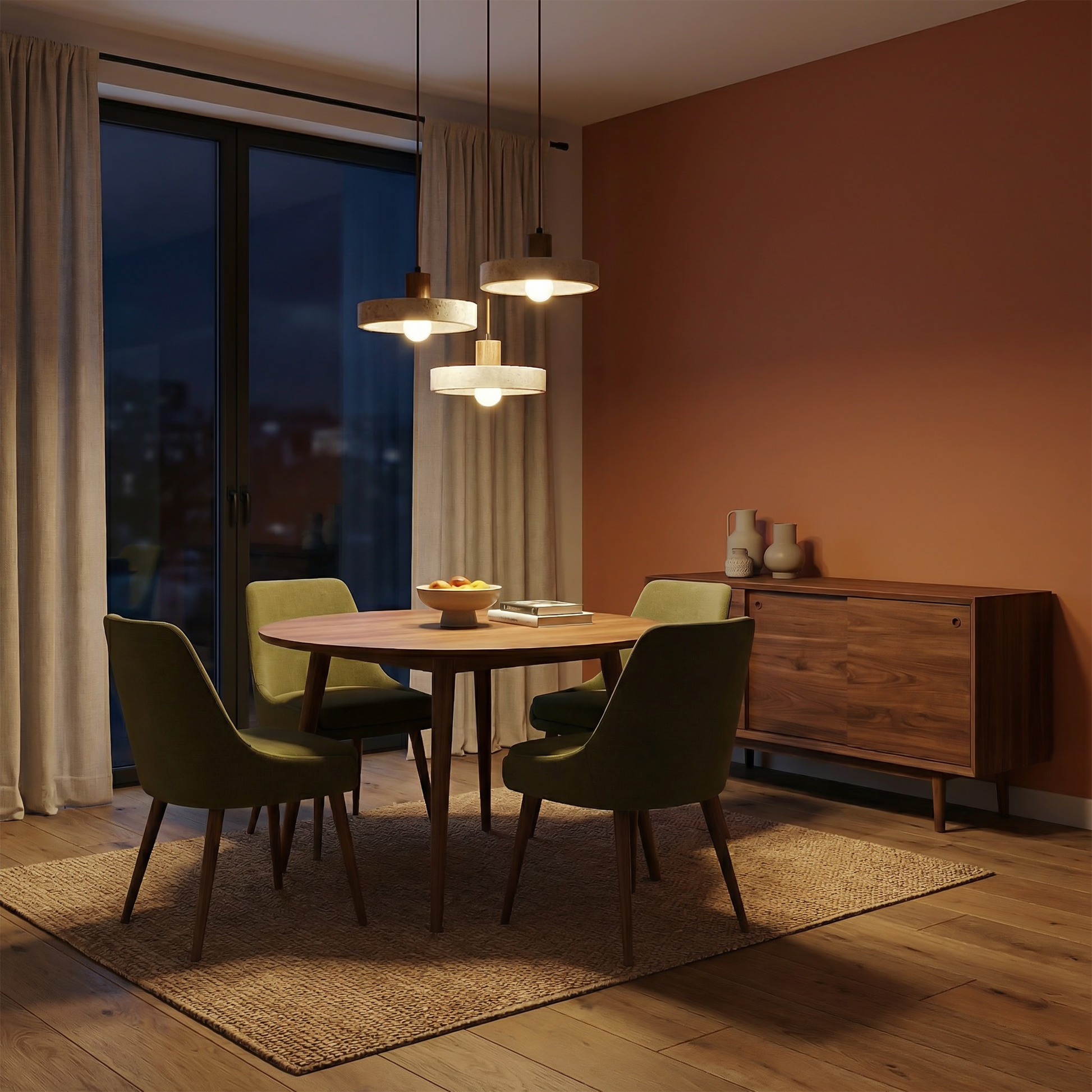 Suspension Tissée Terrestre vue détail | Luxarmonie