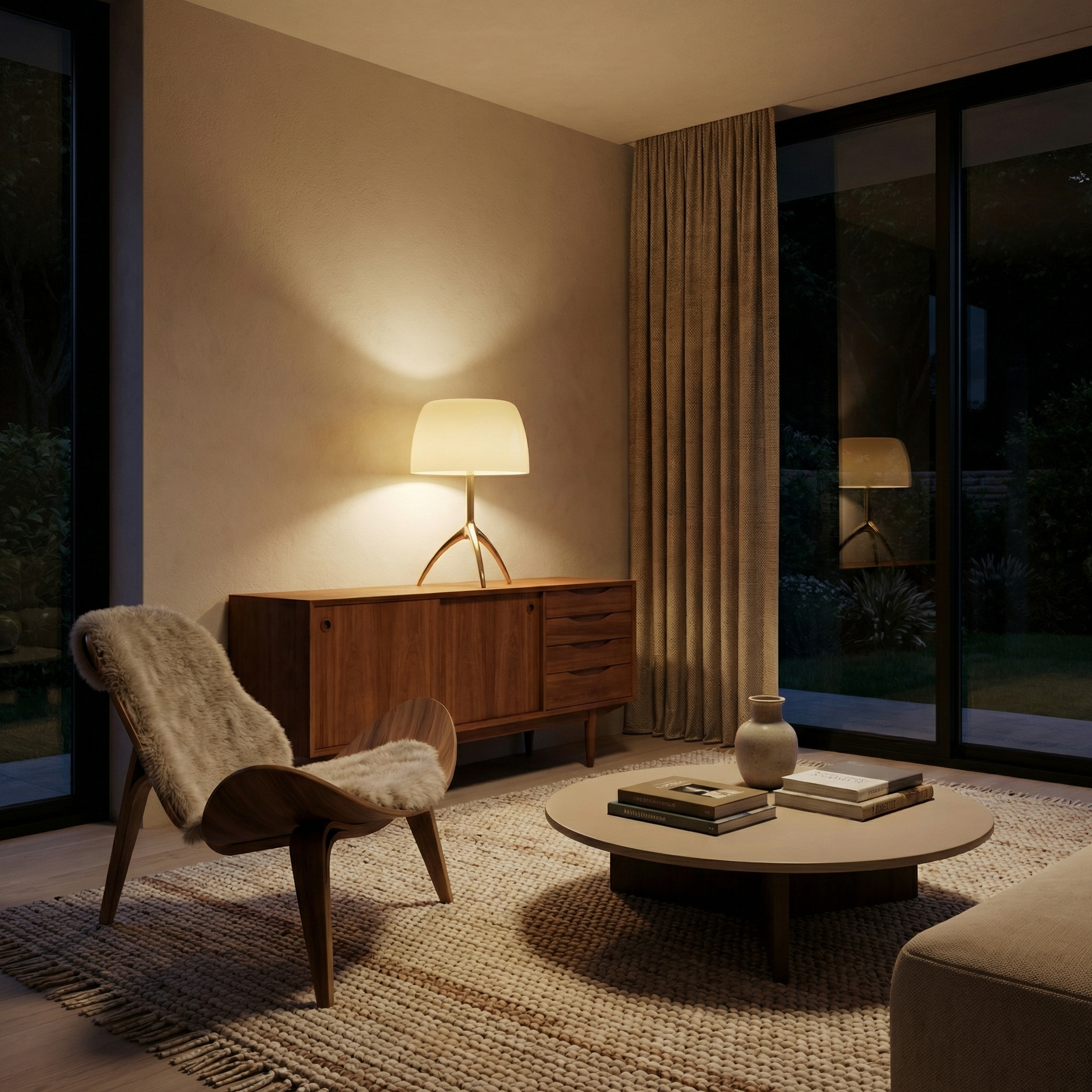 Bureaulamp Statief in gekleurd glas modern – Triolux