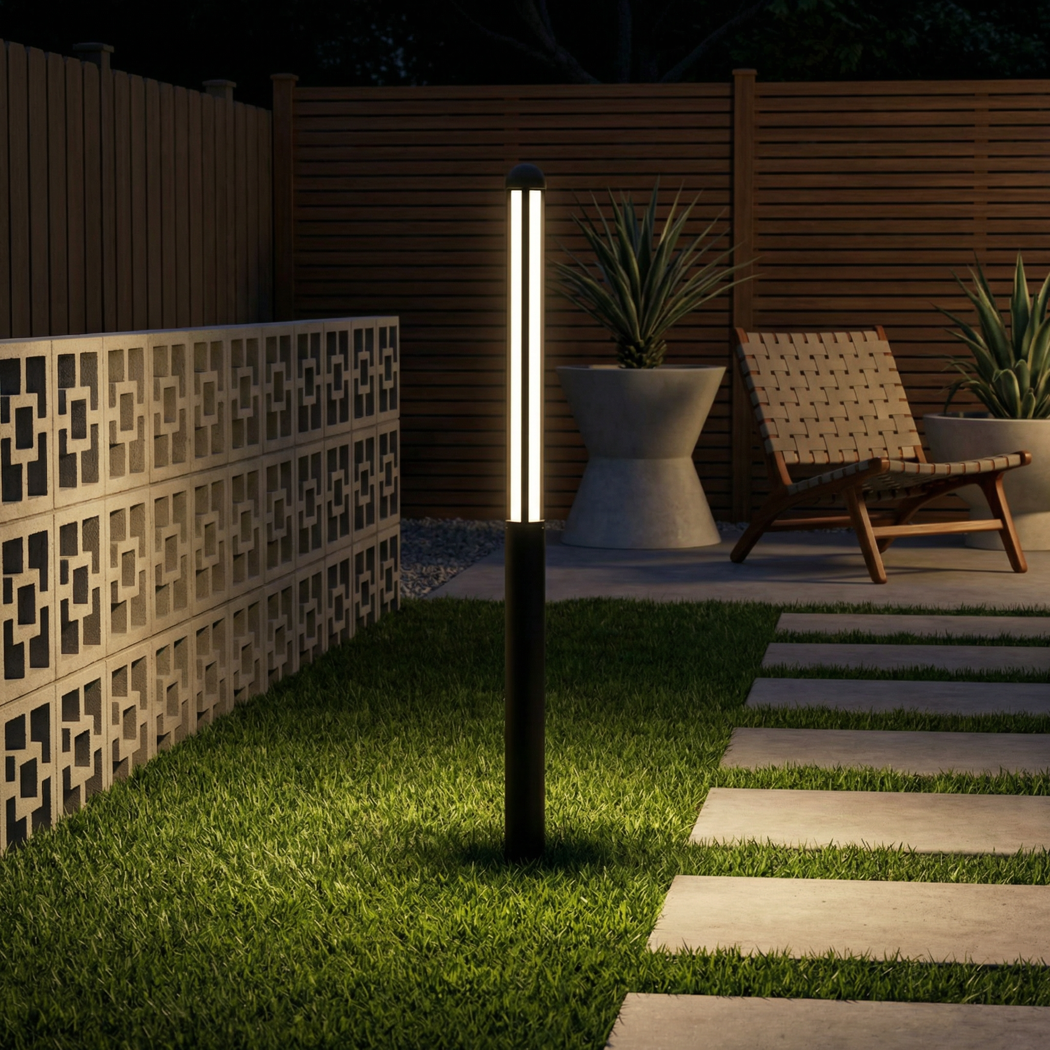 Waterdichte buitenvloerlamp in aluminium met LED – Arcluminis