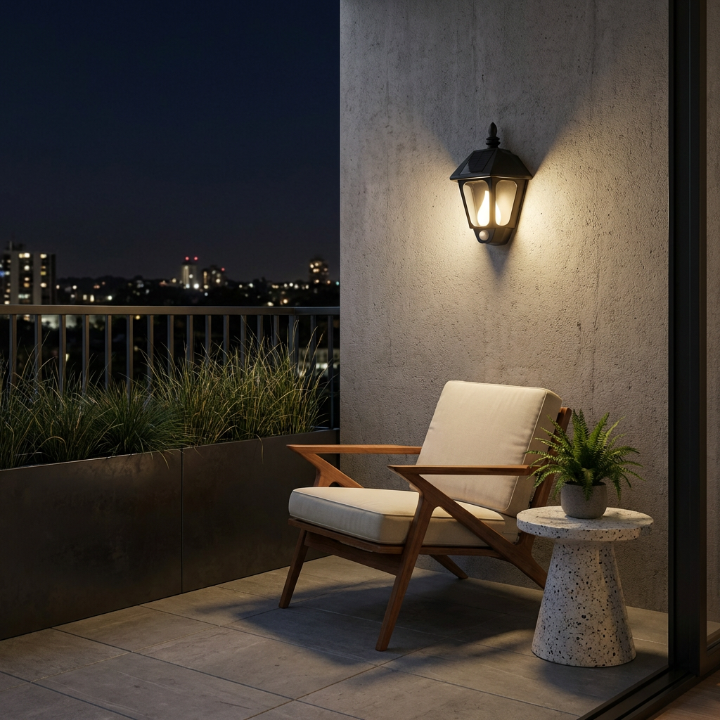 Refined Outdoor Wall Light in Black Aluminum – Obsynox