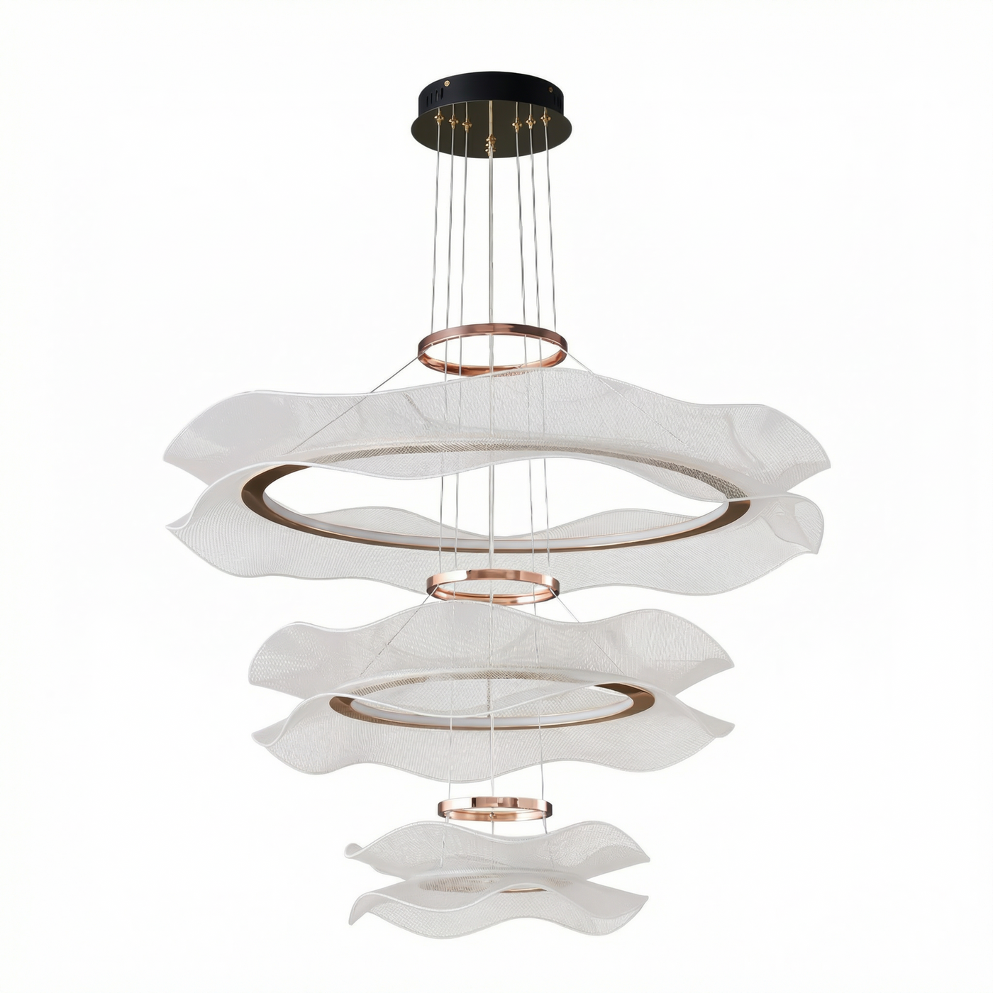 Suspension LED moderne en acrylique pour salon – Célino