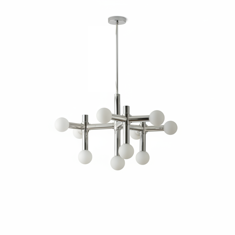 Lustre en Verre Style Nordique pour Salon – Seraphin