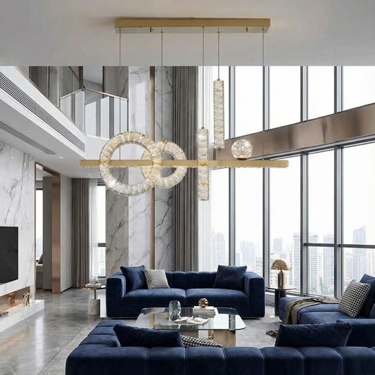 Moderne kroonluchter in kristal voor woonkamer – Cristarèner