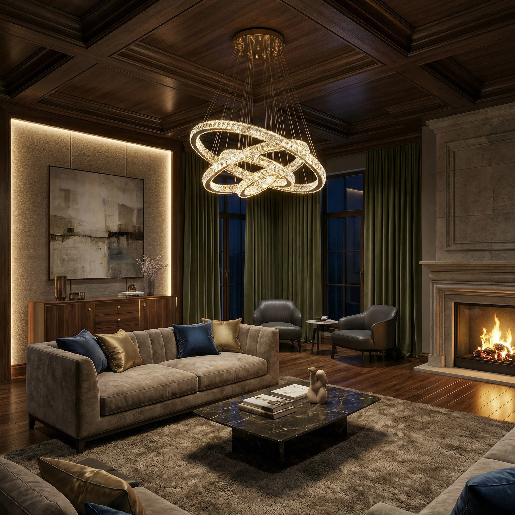 Elegant Kroonluchter Meerdere Punten Moderne Architecturale Inspiratie – Luxis