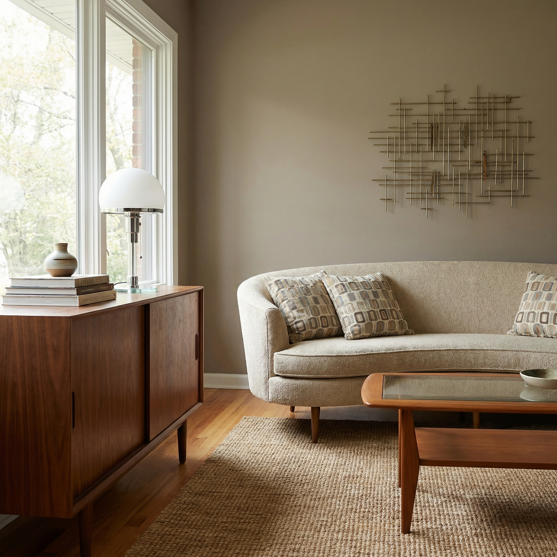 Bureaulamp Nordic Design in glas en metaal – Orinox