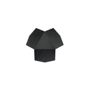 Minimalistische schwarze Wandleuchte – Noxara