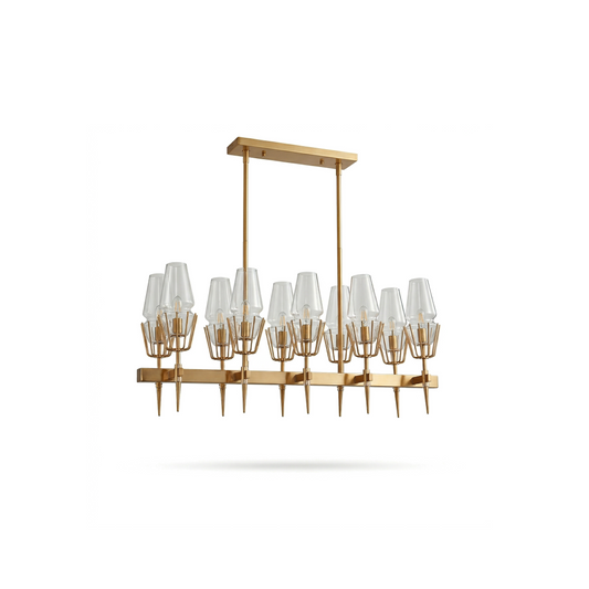 Plafonnier Laiton Brossé & Lumière Douce et Uniforme – Crépuscule