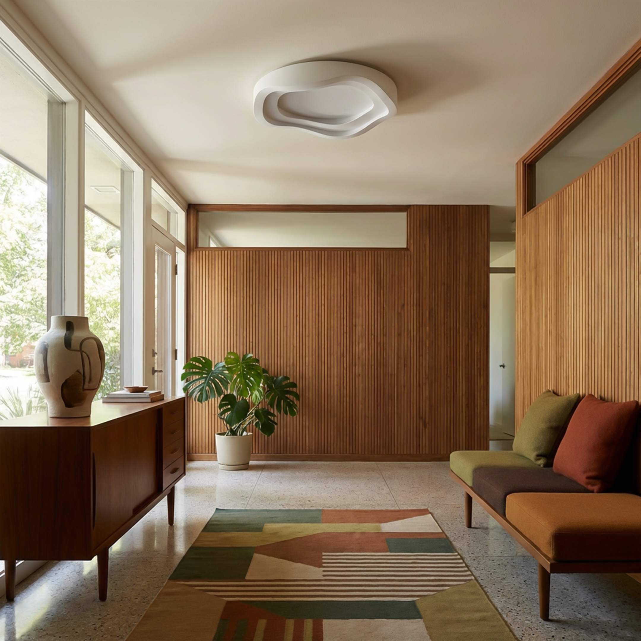 Contemporary Chic & Discreet Ceiling Light – Lyra