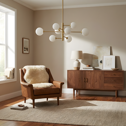 Goudkleurig metaal bolvormig refined design hanglamp – Orba