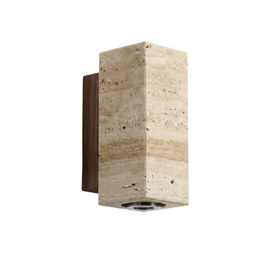 Trendy wandlamp in marmer en duurzaam aluminium – Rayelle