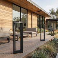 Lampadaire de jardin moderne en aluminium noir – Ataraxia