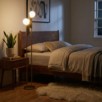 Glazen vloerlamp met modern elegantie en luxe sfeer – Reveria