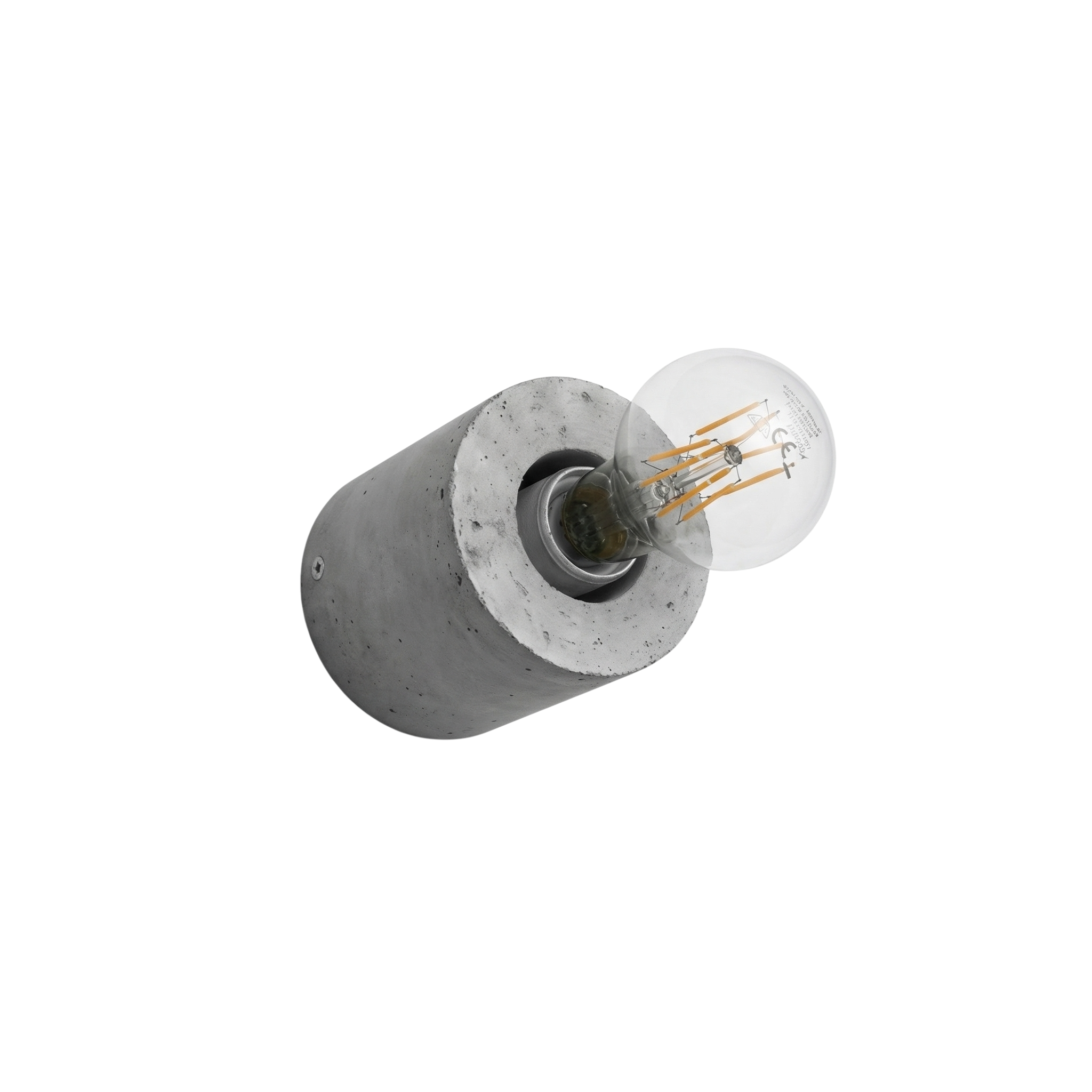 Minimalist gray concrete wall sconce – Nerasio