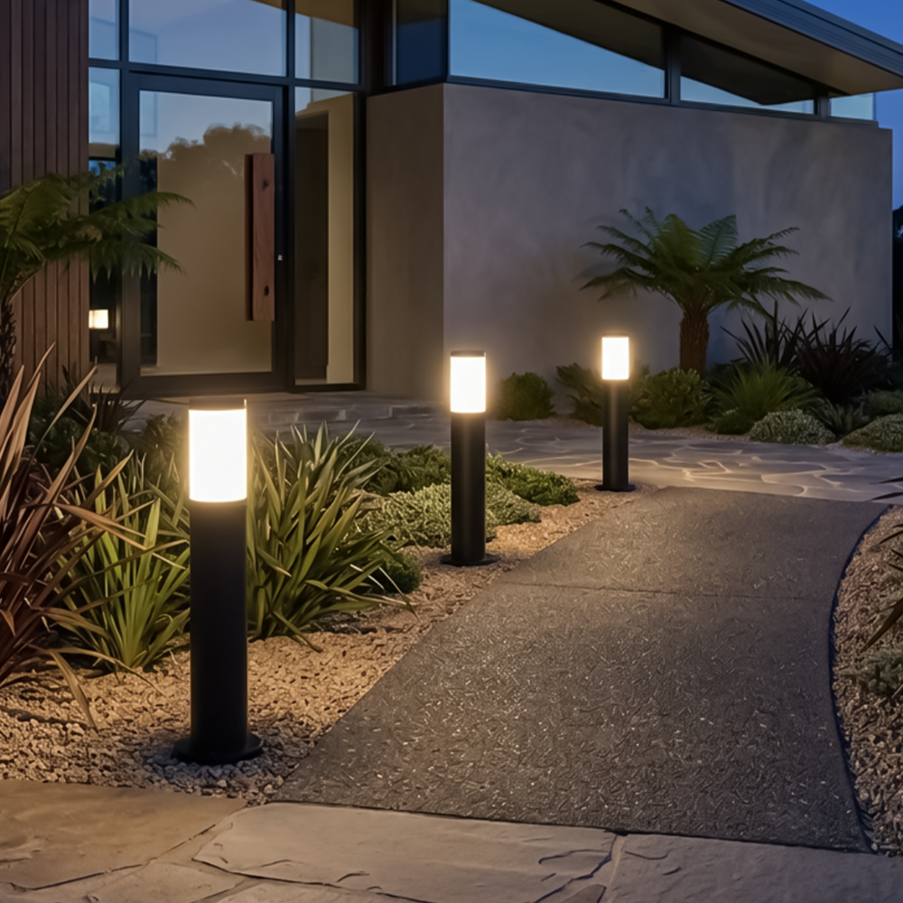 Lampadaire lumineuse extérieure en acier inoxydable – Célestar