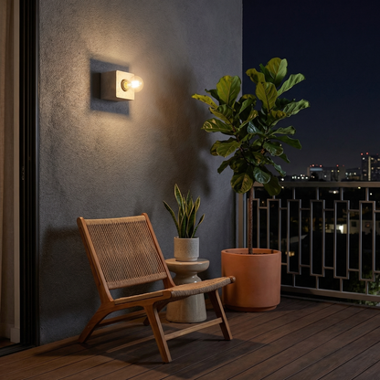 Minimalist gray concrete wall sconce – Arkanor