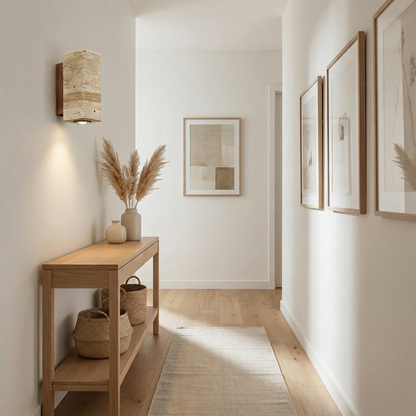 Trendy wandlamp in marmer en duurzaam aluminium – Rayelle