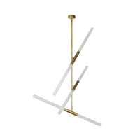 Suspension Métal Doré & Verre Mat pour Intérieur Prestige – Astralis