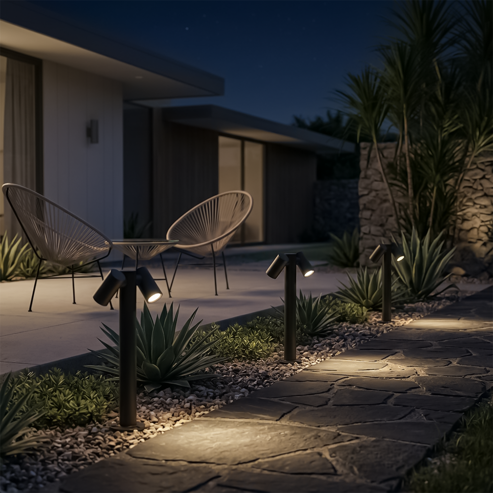 Lampadaire de jardin moderne en aluminium – Sylvaria