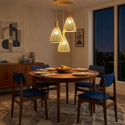 Hanglamp Bamboe Conisch Interieur – Zenobo