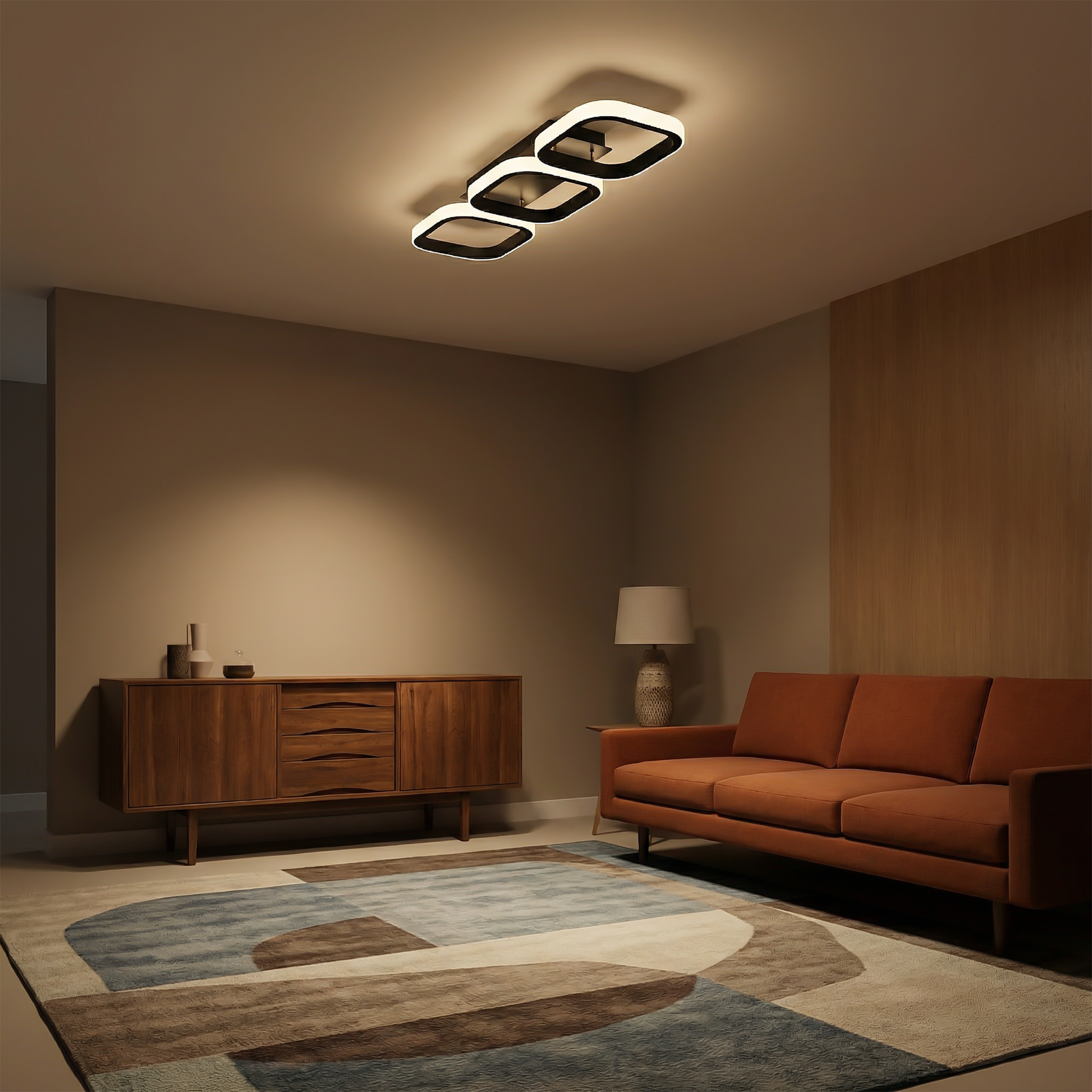 Moderne plafondlamp in aluminium voor interieur – Célinov