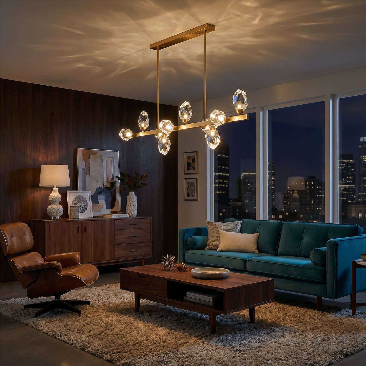 Hanglamp Design Geometrisch Chic in Kristal – Cubic