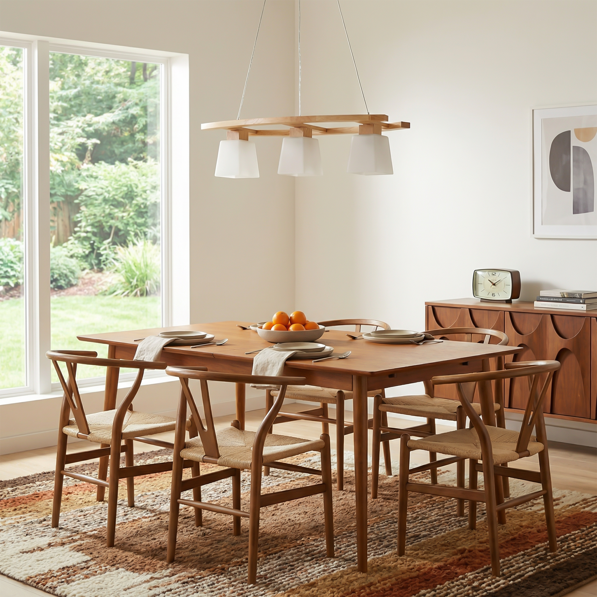 Hanglamp in hout moderne Japanse stijl – Senka