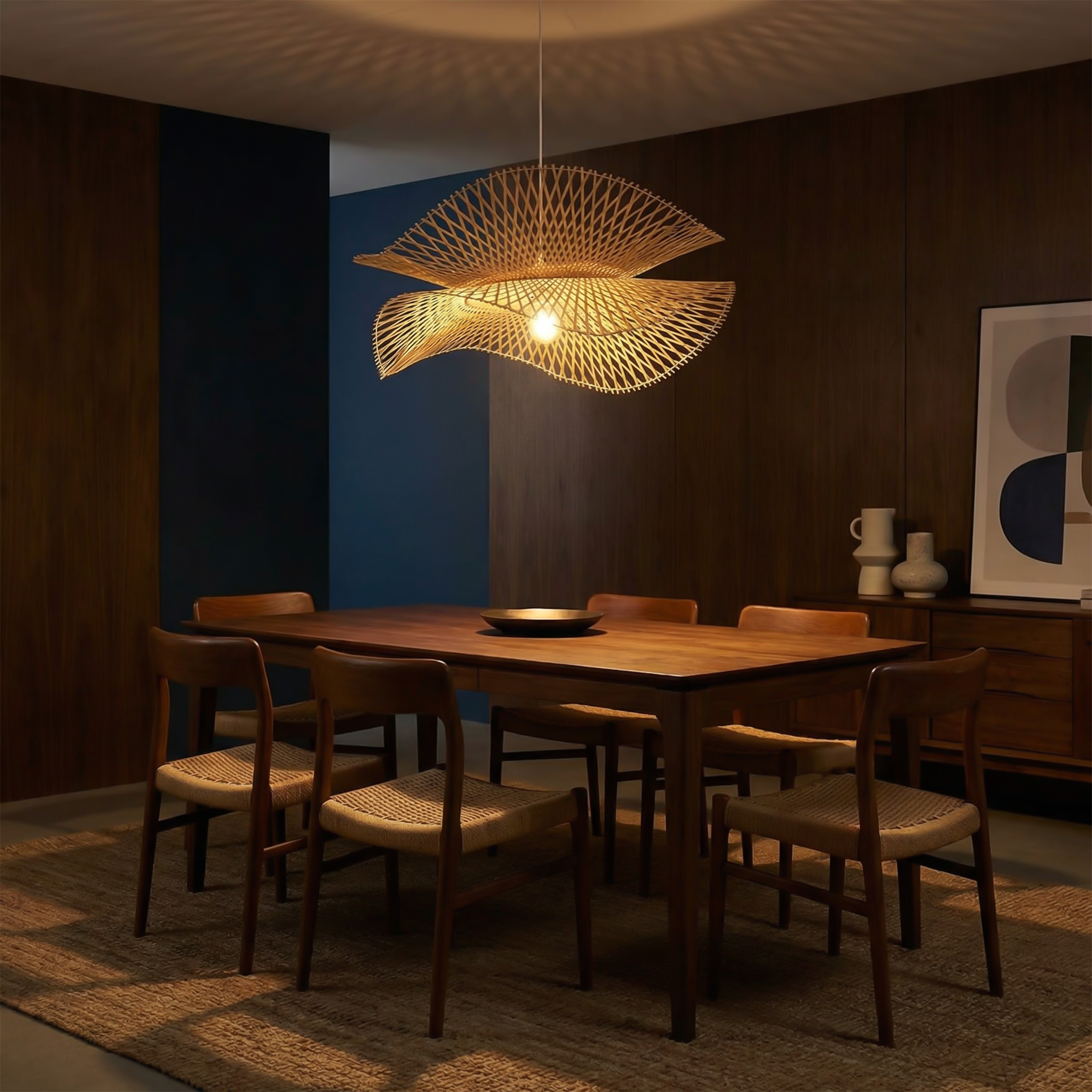 Hanglamp Gevlochten Bamboe Bohémien Stijl – Savanara