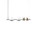 Hanglamp Twee Melkglazen Bollen & Poëtisch Duo – Mirabella