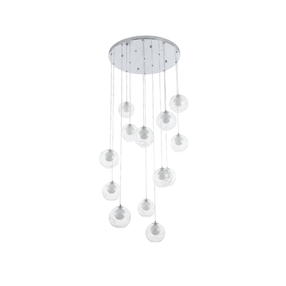 Art Déco hanglamp in ijzer voor eetkamer – Caeluxa