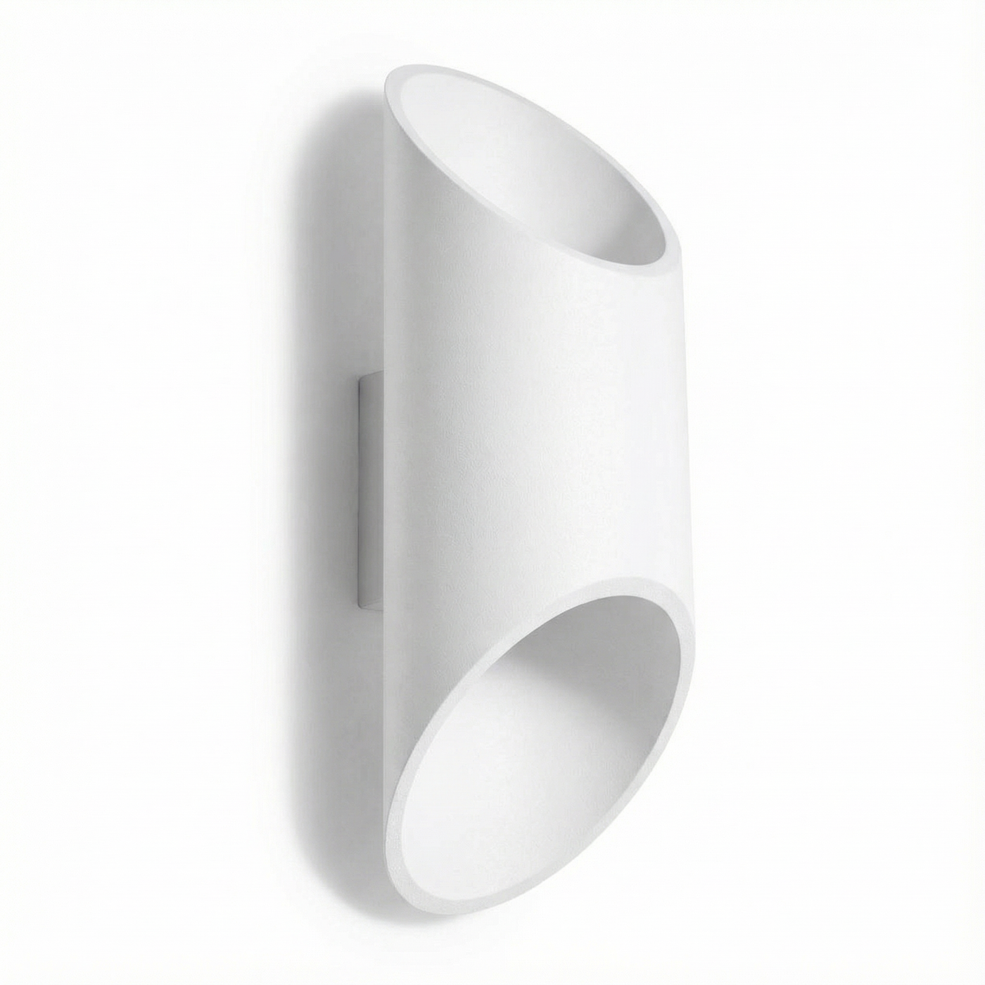 Applique murale tube aluminium blanc moderne – Modèle Orsena