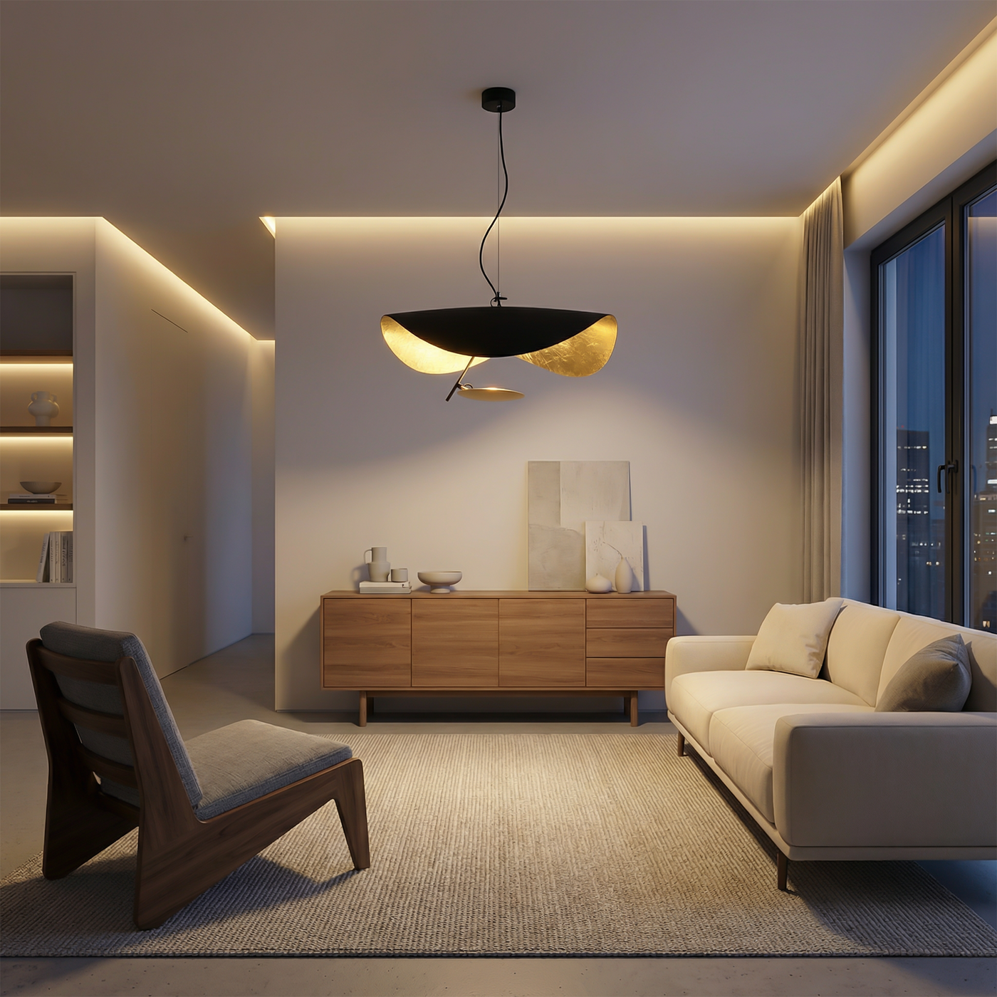 Suspension LED moderne en alliage  – Orluxia