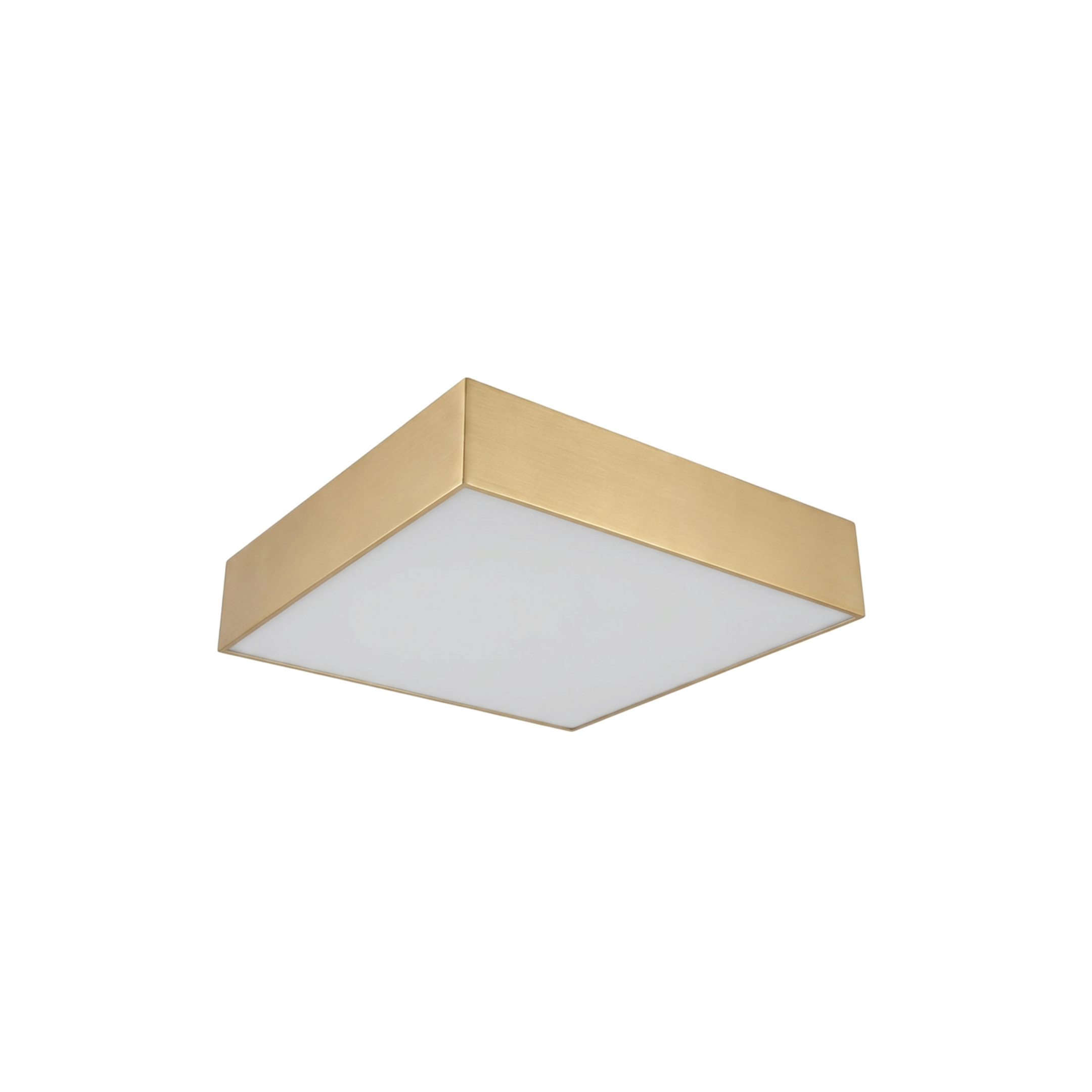Plafonnier carré minimaliste blanc salon – Modèle Noréalis