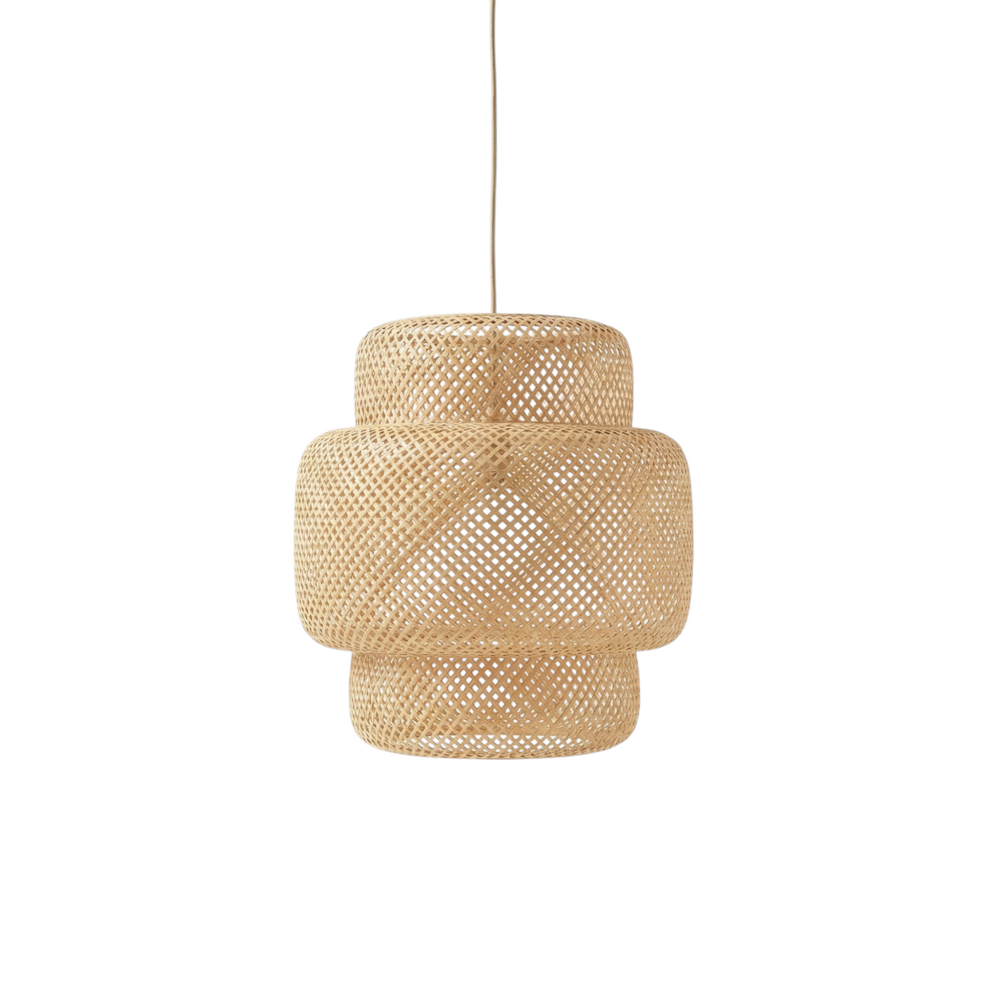 Lampe Suspendue Bambou Tricoté Main Style Exotique – Zen Bambou