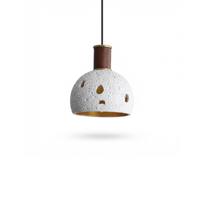 Sculptural Suspension Textured Finish Enveloping Light – Halo