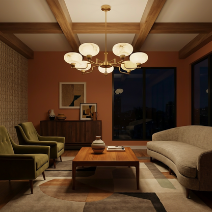 Modern iron chandelier for living room and bedroom – Zelironia
