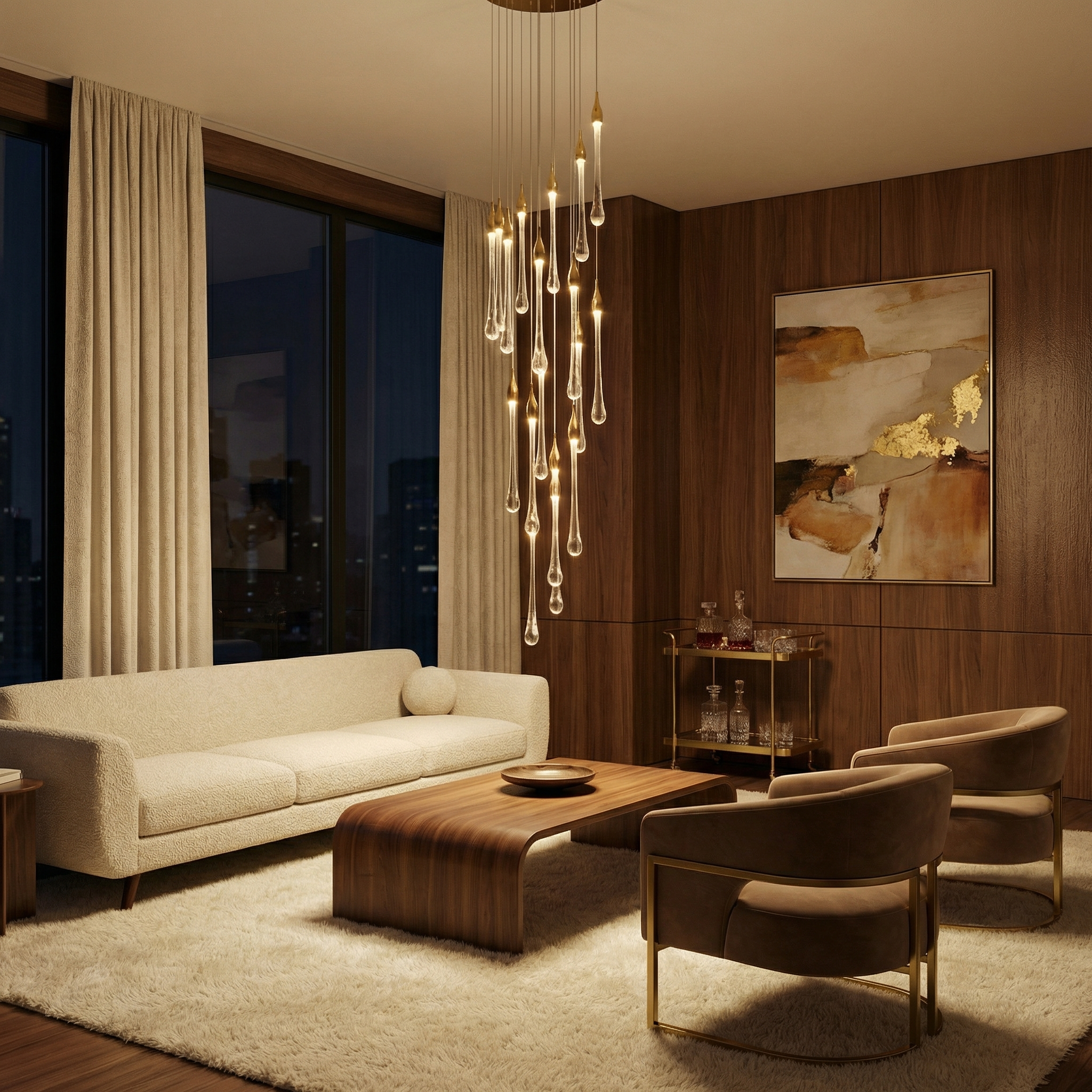 Lustre Cristalya vue détail | Luxarmonie