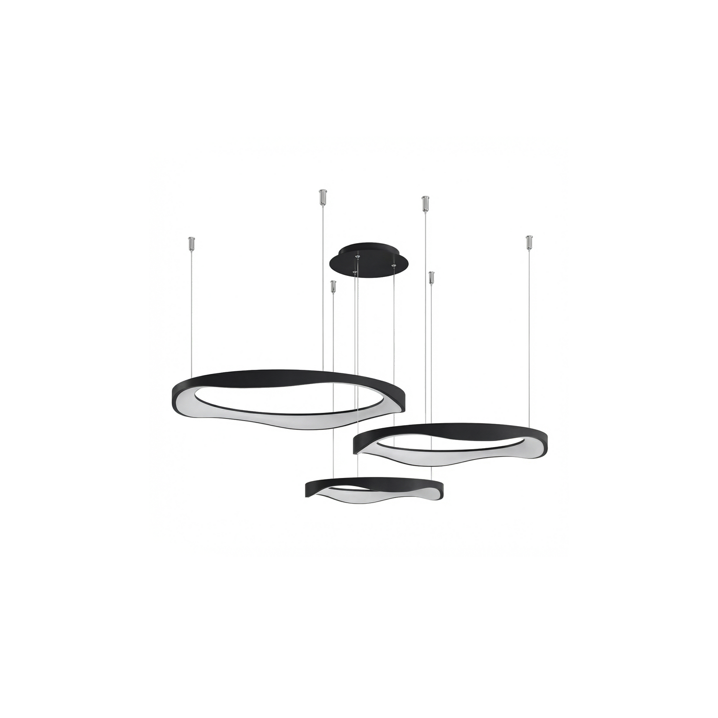 Plafonnier Moderne Géométrique Structure Fine & Halo Apaisant – Stratus