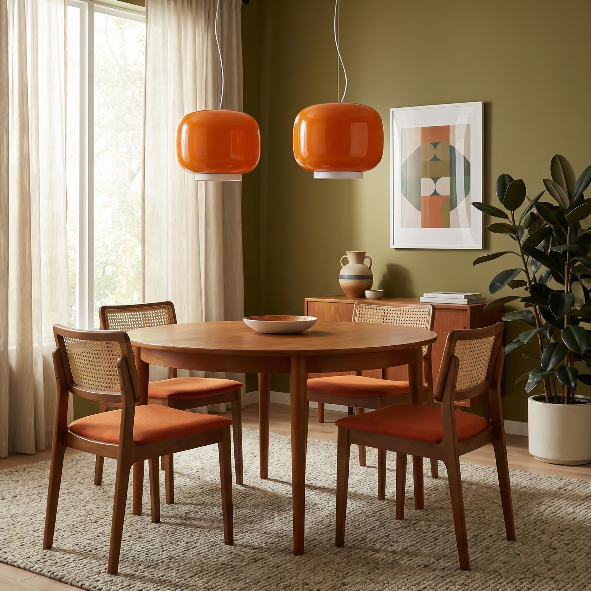 Suspension in gekleurde glazen voor eetkamer en slaapkamer – Chromélia